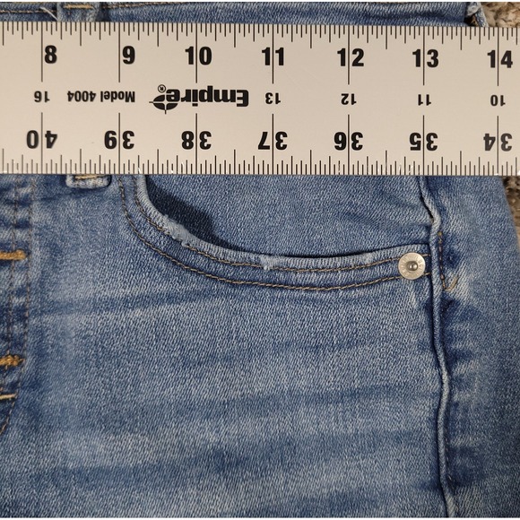 Lucky Brand Ava Jeans Womens 2/26R Blue Denim Mid Rise Skinny Button Fly Retro - Picture 5 of 14